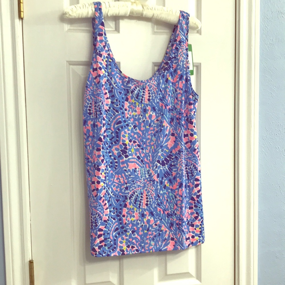 NWT Lilly Pulitzer Kensey Tank, TicTacTile Allover